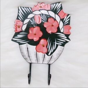 Hook Flower Basket Double Hooks Vintage